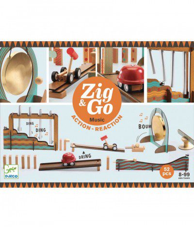 Djeco | Zig & Go | Music | 52 delig | Houten Aap