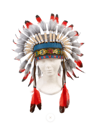 Souza-Ituha Chief indianen hoofdtooi, verstelbaar | Houten Aap