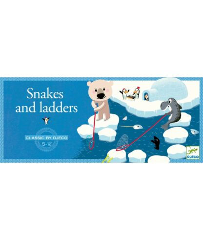 Djeco | Classic Game | Slangen en ladders | Houten Aap