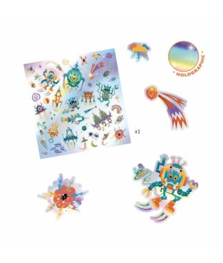 Djeco-Textuur stickers – Intergalactic | Houten Aap