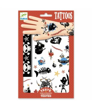 Djeco | Tattoos | Piraten | Houten Aap