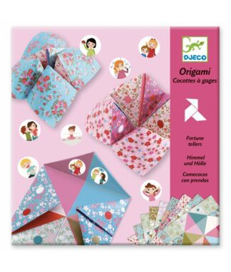 Djeco | Origami | Fortune tellers | Flowers | Houten Aap