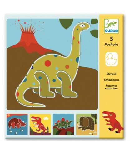 Djeco | Sjablonen | Dinosaurs | Houten Aap