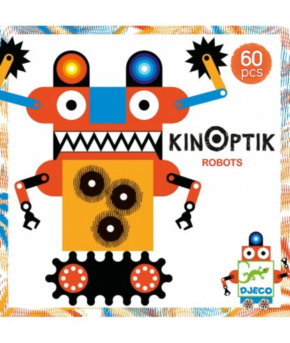 Djeco | Kinoptik | Robots | 60 delig | Houten Aap