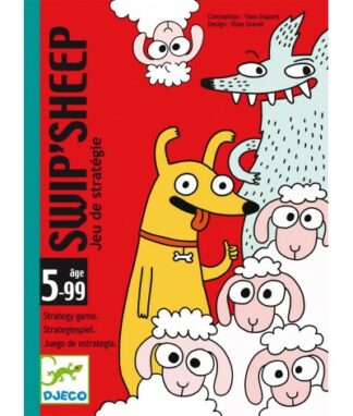 Djeco | Speelkaarten | Swip”Sheep | Houten Aap