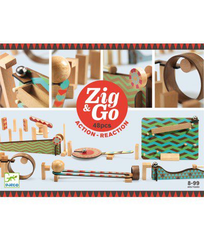 Djeco | Zig & Go | Big Boum wall | 48 delig | Houten Aap