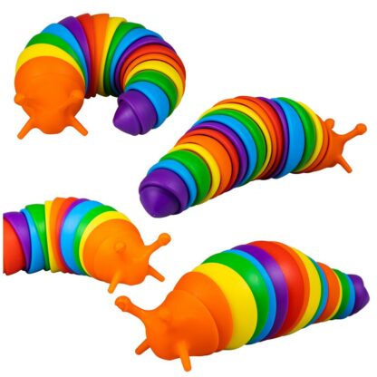 Fidget Slug Rainbow | Houten Aap