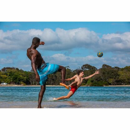 Waboba | Klassieke Soccer Ball inclusief pomp | Blauw | Houten Aap