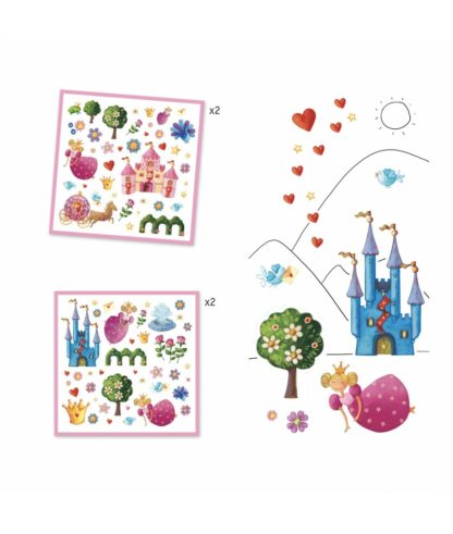 Djeco | stickers prinsessen 160st | Houten Aap