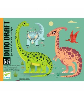 Djeco | Speelkaarten | Dino Draft | Houten Aap